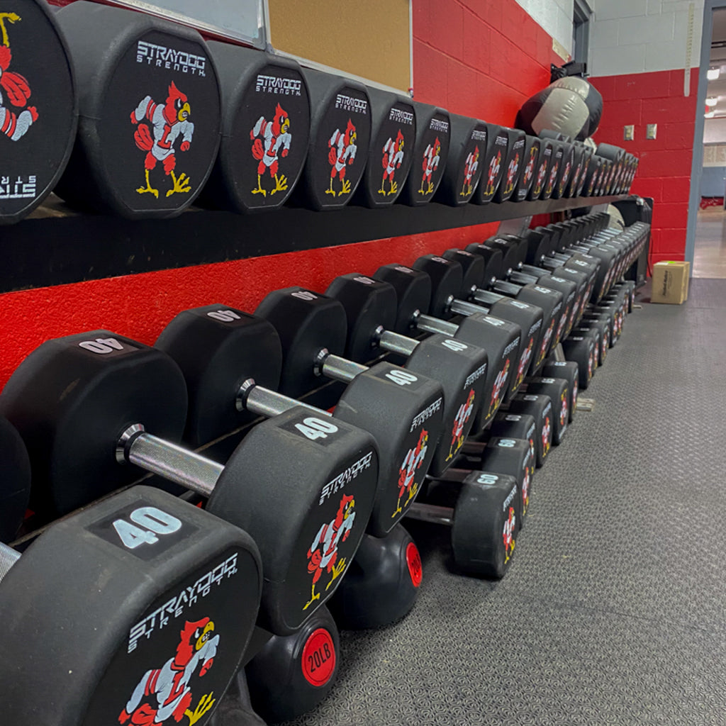 Custom Rubber Dumbbells