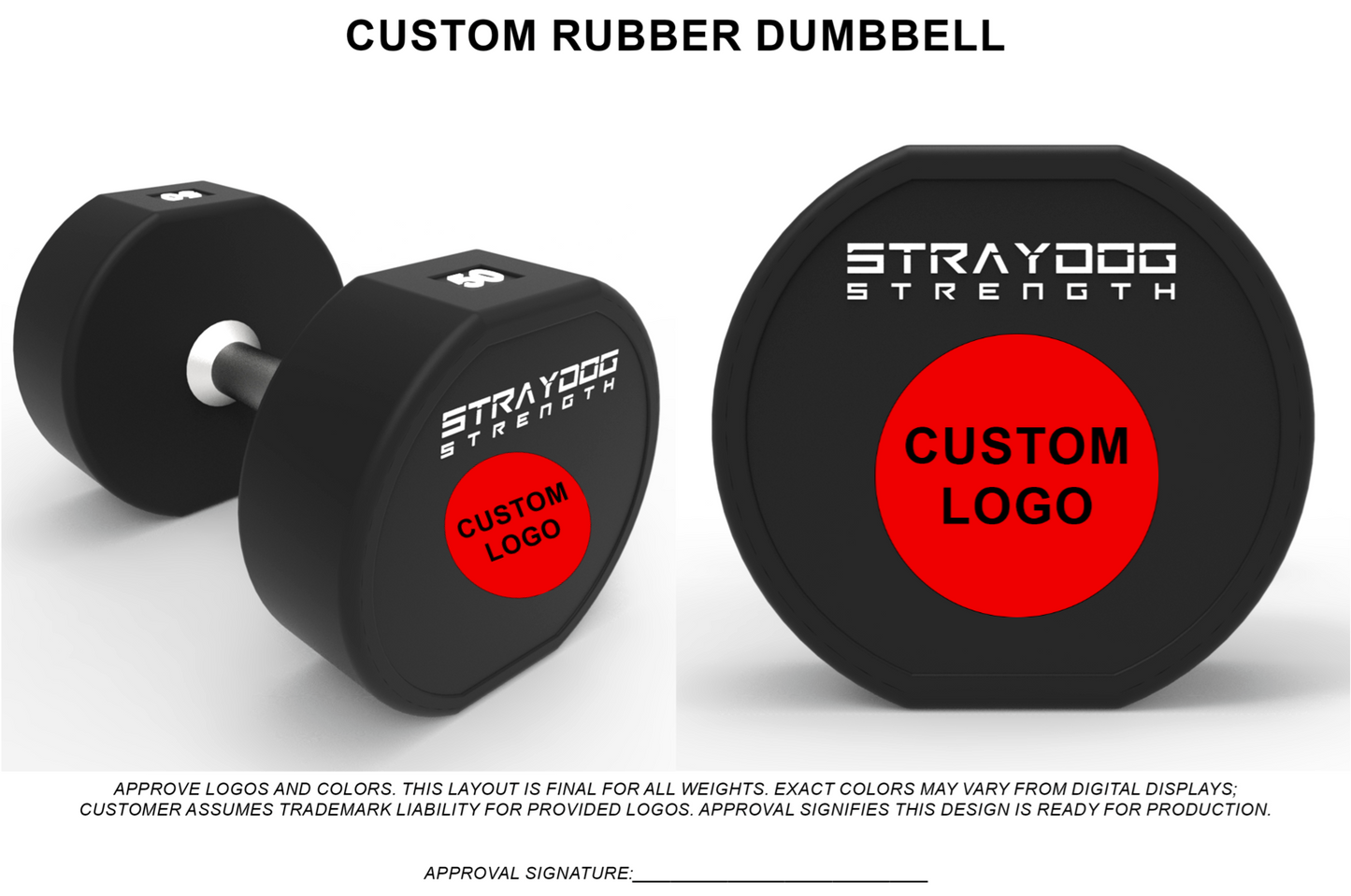 Customizer: Custom Rubber Dumbbell