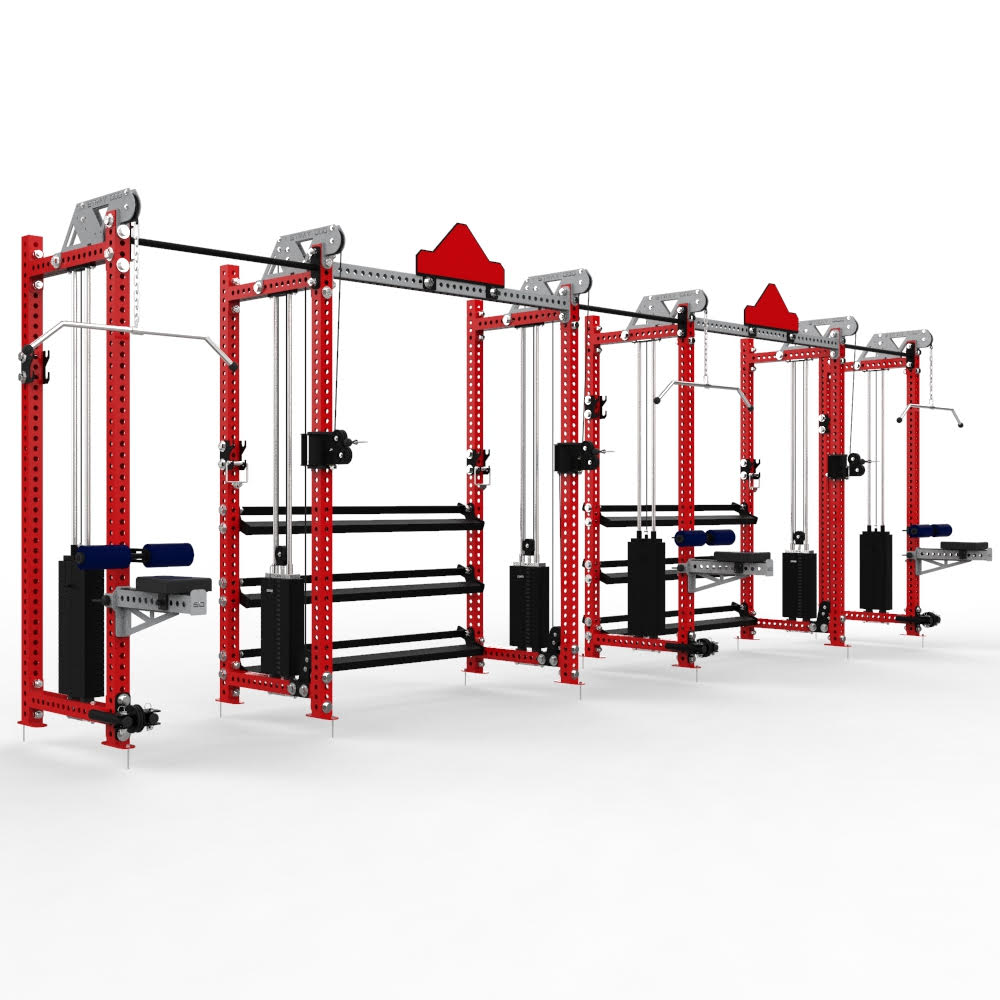 3 lifting stations 6 trays